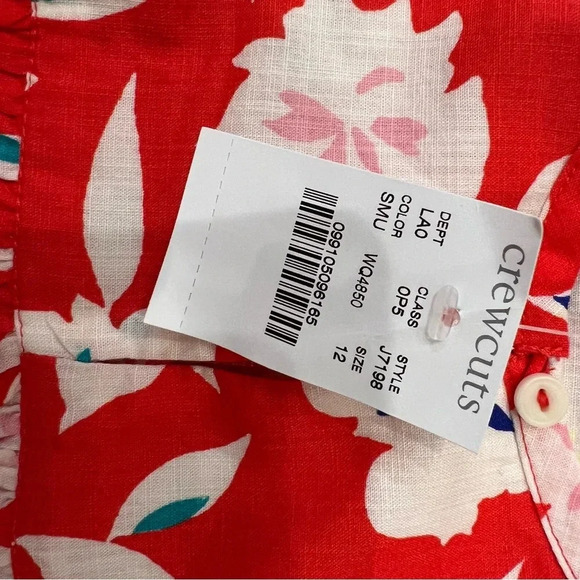 NWT Crewcuts Ruffle Floral Top - Picture 4 of 7